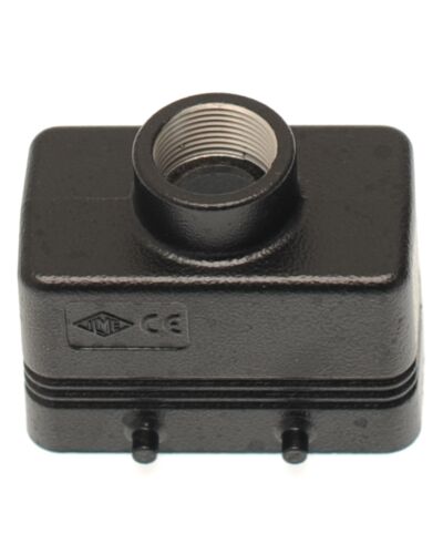 ILME 10 Pol Kabelhus m/ 4 pegs, 1x PG16 lige indgang - Sort