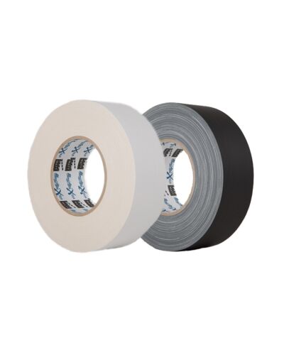 Gaffa Tape Xtra Mat - Magtape 50mm x 50m, Hvid og Sort