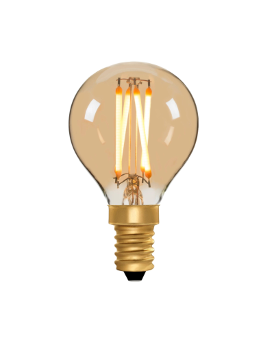 Zico Lighting LED Kronepære, 230V, 4W, E14, 300lm, 2200K, Gylden