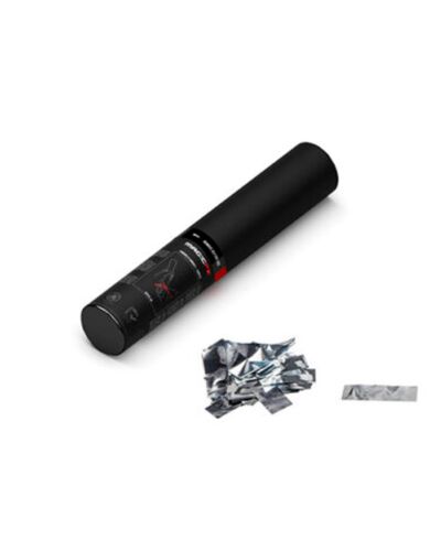 MAGICFX Håndholdt Metallisk Konfettirør 28cm - Sølv