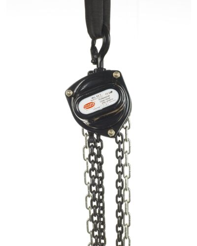 Håndkædetalje sort 250kg m/10 meter kæde