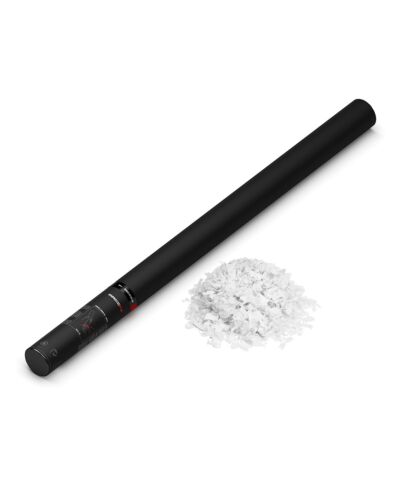 MAGICFX Håndholdt Konfettirør 80cm Bionedbrydeligt - Hvide snefnug