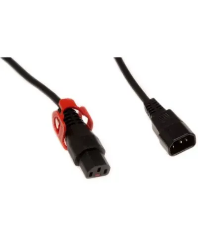 IEC Lock + Forlængerkabel Han -> Hun - 0,5 - 5 meter