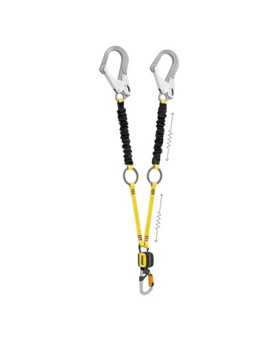 Petzl Absorbica-Y Faldsikring, Tie back, 2 x MGO karabiner, 150 cm