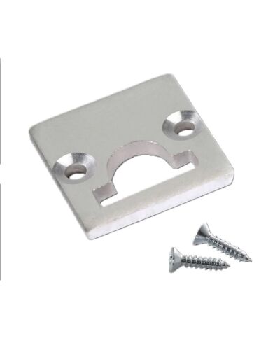 End Cap til Aluminium Skinne - Flat S-Line Standard Hole, Flere Farver