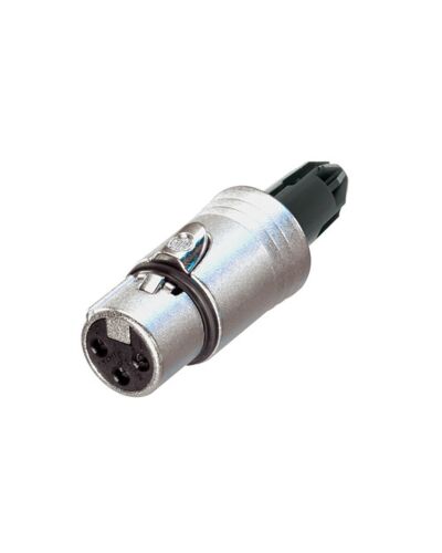 Neutrik NC3FXX-WOB -BULK- 3P XLR Kabelstik U/bagstykke, Hun, Blank