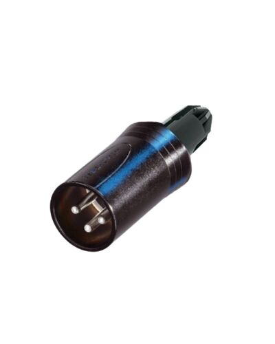 Neutrik NC3MXX-WOB-BAG 3P XLR Kabelstik U/bagstykke, Han, Sort