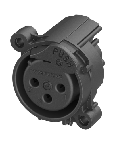 Neutrik NC3FAH-DAE XLR 3P Hun Chassisstik Plast PCB Vinkel