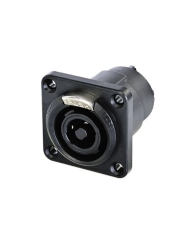 Neutrik NLT4FPXX-BAG Speakon 4P Chassis, Hun, Metalhus, Sort