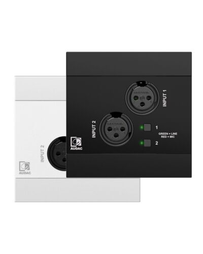 AUDAC NWP220 Networked Audio Input Panel 2x XLR, Flere Farver