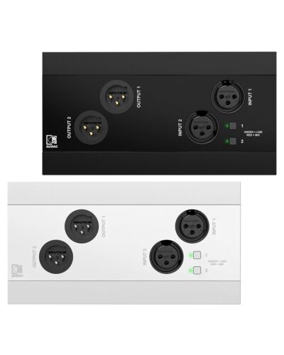 Audac NWP222 Networked Audio In- & Output Panel 2x, Flere Farver