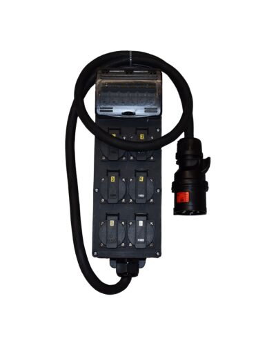 PD Box 32A ind til 6 x DK, 2 meter kabel 