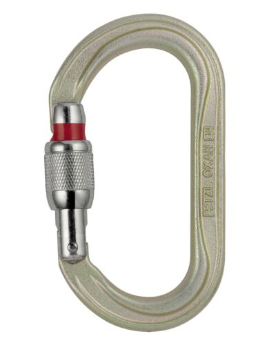 Petzl Karabin OXAN Screw Lock, Guld