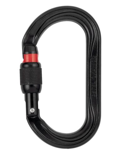 Petzl Karabin OXAN Screw Lock, Sort