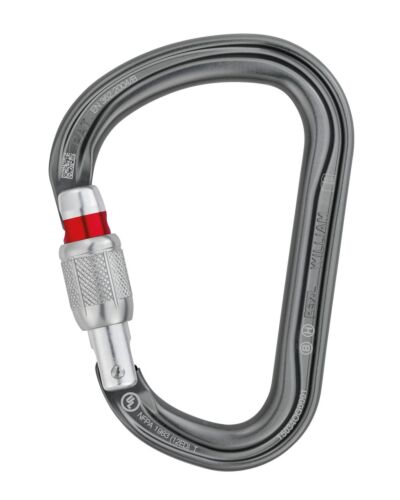 Petzl Karabin William Screw Lock i Grå
