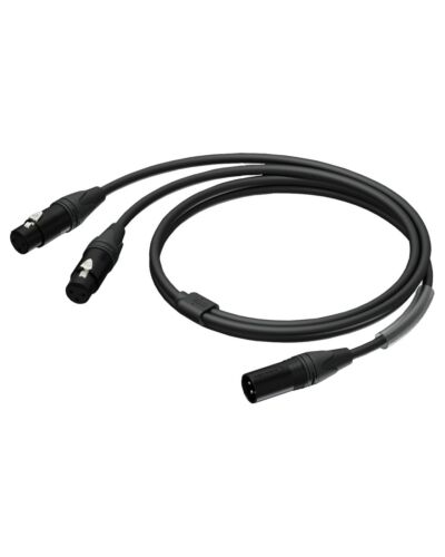 PROCAB PRA736 XLR male - 2 x XLR female - UltraFlex™ - 1,5 meter
