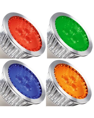 PROLED MR16 LED, 230V, 3 x 1W, GU10, 30°, Flere farver