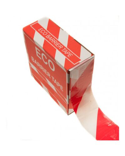 Afspærringsbånd - 75mm x 500m Rød/Hvid