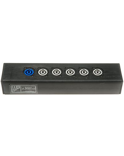 Stikplanke - Powercon ind samt 5x powercon ud