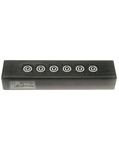 Stikplanke - Powercon ind og viderelink samt 6x Powercon ud