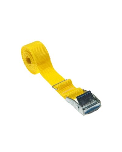 Spænderem 100 cm x 25 mm - Gul