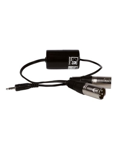 AUDAC TR2080 Stereo Groundloop Isolator 3.5mm Jack Han - 2 x XLR Han