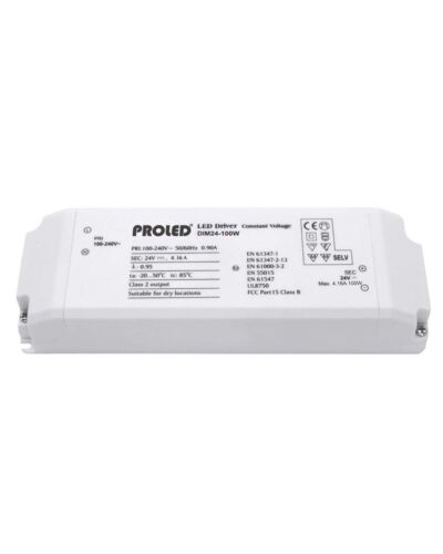 PROLED Transformer 24V 100W med Fase Dæmp.