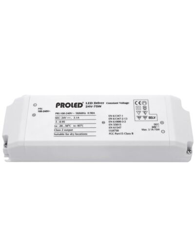 Transformer 24V 75W med dæksel