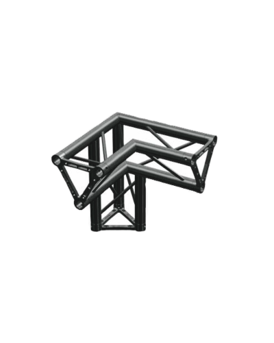 Litec TX25S Truss 3 Vejs hjørne højre Sort