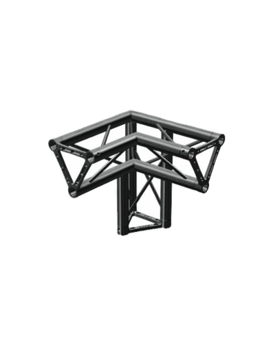 Litec TX25S Truss 3 Vejs hjørne venstre Sort