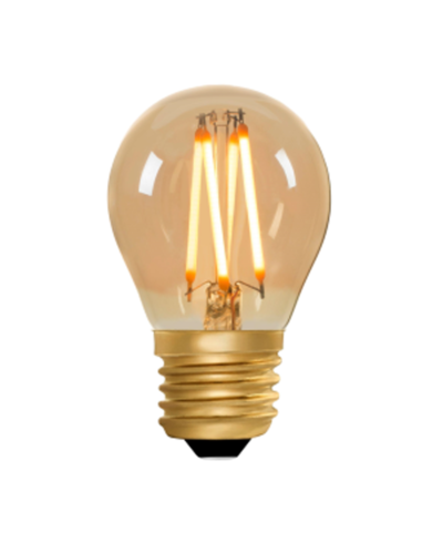 Zico Lighting LED Kronepære, 230V, 4W, E27, 280lm, 2000K, Gylden