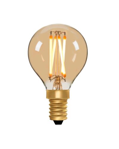 Zico Lighting LED Kronepære, 230V, 4W, E14, 230lm, 2000K, Gylden